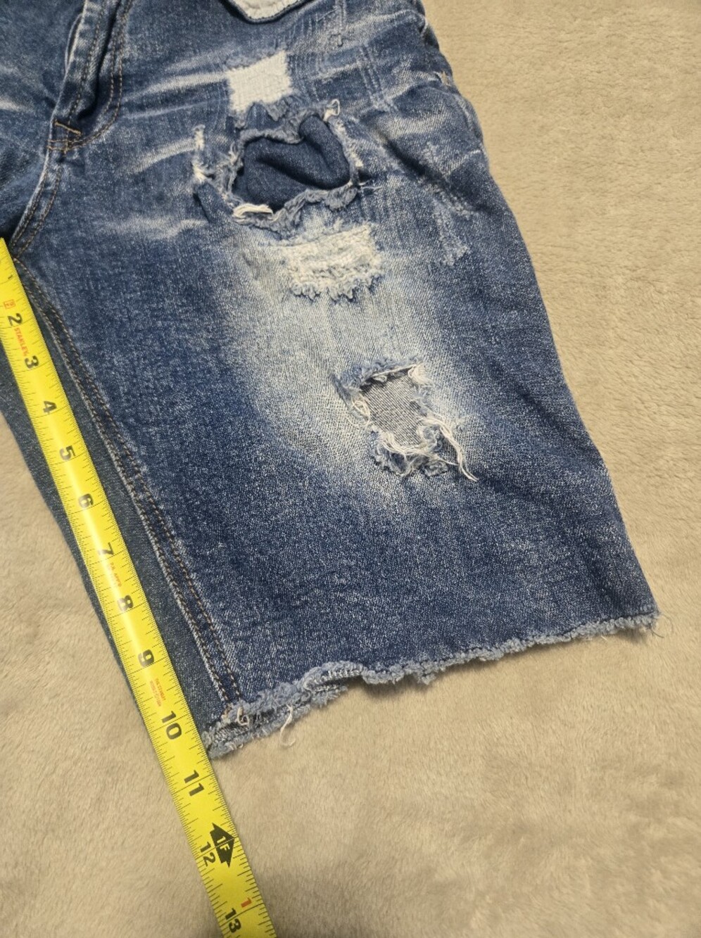 Carbon 2 Kobalt Distressed Denim Jean Shorts Mens Size 30 Inseam 11" - Picture 6 of 8